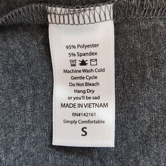 LuLaRoe Gray Tunic T-Shirt Size Small Lularoe Oversized Gray Tunic Tee - Picture 7 of 7